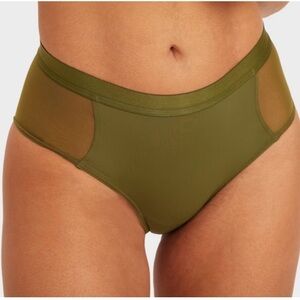 Olive Green Seamless Panties with Stretchy Comfort